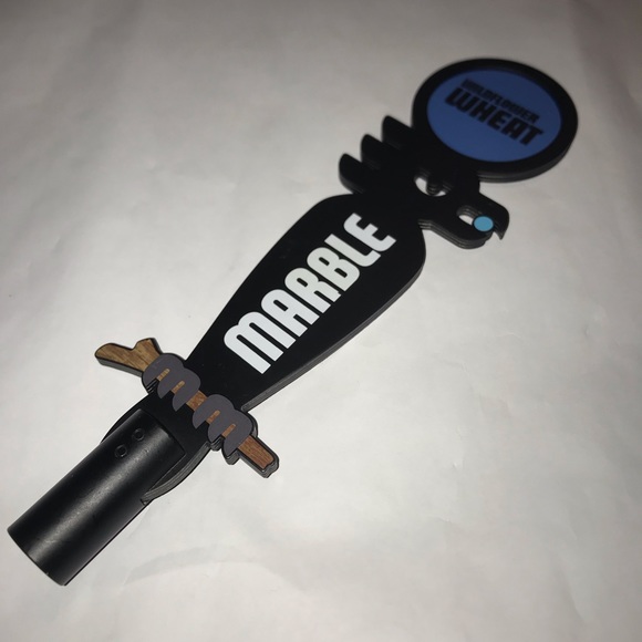 Rare Marble Wildflower Wheat beer tap handle - Picture 1 of 8